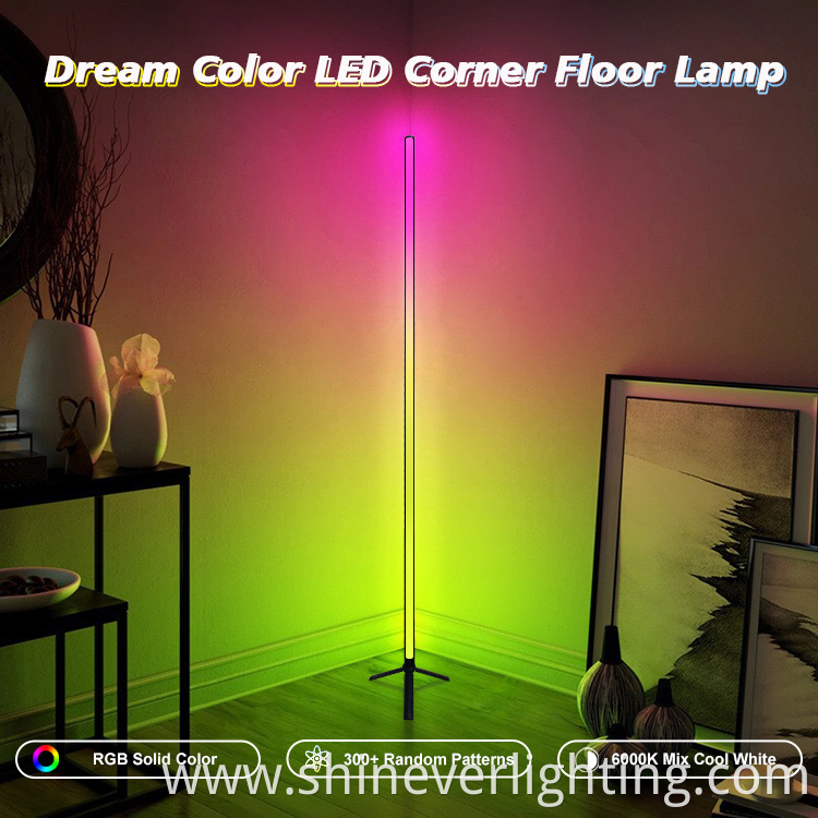 Corner Floor Lamp With Remote